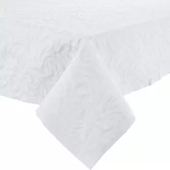 Erwin Müller Tischdecke "Cadiz" (1-tlg), bügelfrei Uni, weiß, eckig 140x200cm