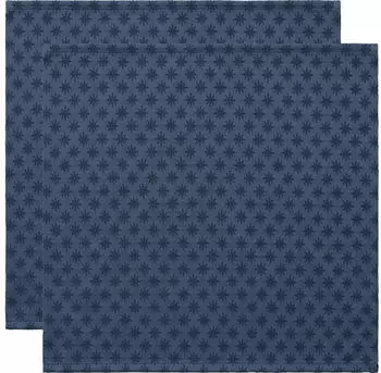 Erwin Müller fleckabweisende Serviette Denia im 2er-Pack 40x40 cm blau