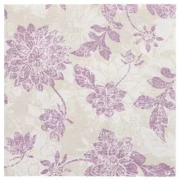 Papstar Servietten ROYAL Collection 1/4-Falz 40 cm x 40 cm lila Flowers