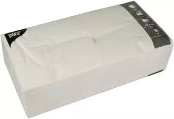 Papstar Servietten, 3-lagig 1/4-Falz 40 cm x 40 cm weiss
