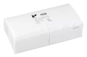 Papstar Servietten, 2-lagig 1/8-Falz 33 cm x 33 cm weiss