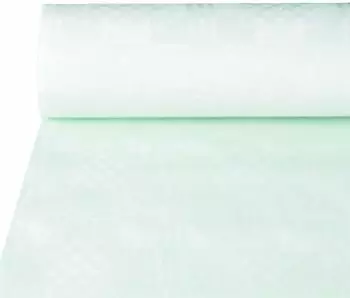 Papstar Papiertischtuch mit Damastpr&auml;gung 25 m x 1 m weiss