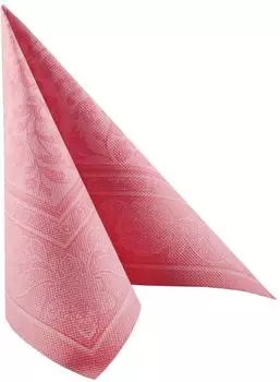 Papstar Servietten ROYAL Collection 1/4-Falz 40 cm x 40 cm rosa Ornaments