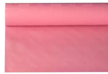 Papstar Papiertischtuch mit Damastprägung 8 m x 1,2 m rosa