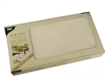Papstar 20 Mitteldecken, Tissue ROYAL Collection 80 cm x 80 cm champagner