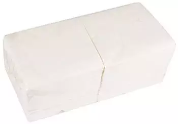 Papstar Servietten, 2-lagig 1/4-Falz 24 cm x 24 cm weiss