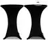 vidaXL Stehtisch-Stretchhusse Ø80cm schwarz, 2er-Set