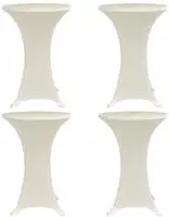 vidaXL Stehtischhussen 4 Stk. &Oslash; 60 cm Creme Stretch
