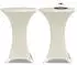 vidaXL Stehtischhussen Stretch Ø60cm Creme, 4er-Set (279074)