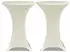 vidaXL Stehtischhussen Stretch Ø60cm Creme, 4er-Set (279074)