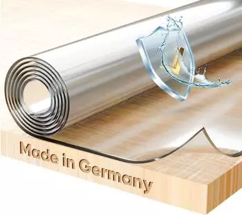 Beautex Glasklar Folie 2 mm + abgeschrägte Kante, transparente Tischdecke (1-tlg), Eckig 70x140 cm