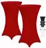 Detex Stehtischhusse Stretch Bordeaux Ø60-65cm 2er Set (996379)
