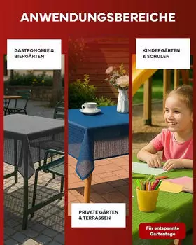 texpot Gartentischdecke PVC Weichschaum (1-tlg) Beige, Rechteckig 130x160 cm