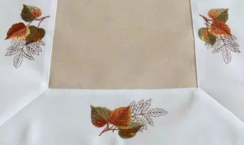 texpot Tischläufer mit Stickerei Blätter Herbst (1-tlg) Rechteckig 40x140 cm