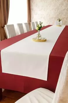 texpot Tischläufer Tischband weiß uni (1-tlg) 40x100 cm