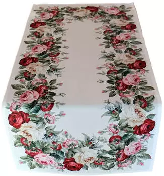texpot Tischläufer mit Druckmotiv Rosen (1-tlg) Rechteckig 35x50 cm