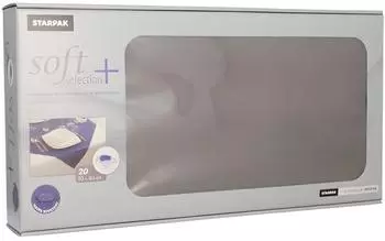 Papstar Mitteldecke Vlies soft selection plus grau 80x80cm (84927)