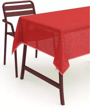 texpot Gartentischdecke PVC Weichschaum (1-tlg) Rot, Rechteckig 130x160 cm