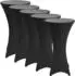 Beautissu Stehtischhusse Stretch, rund, 80x110cm, 5er-Set