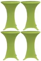 vidaXL Stretch-Tischhussen 4 Stk. 80 cm Gr&uuml;n