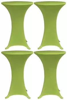 vidaXL Stretch-Tischhussen 4 Stk., 80cm, gr&uuml;n (279089)
