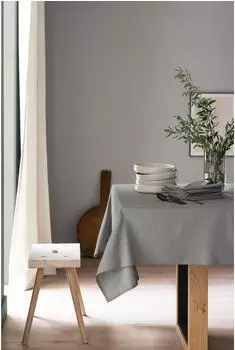 Sch&ouml;ner Wohnen Tischdecke Base 140x170cm, grau (FS26)