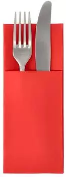 Papstar Royal Collection Bestecktaschen Premium-Tissue, rot, 300 St&uuml;ck