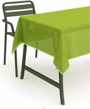 texpot Gartentischdecke PVC Weichschaum (1-tlg) Grün, Rechteckig 130x220 cm