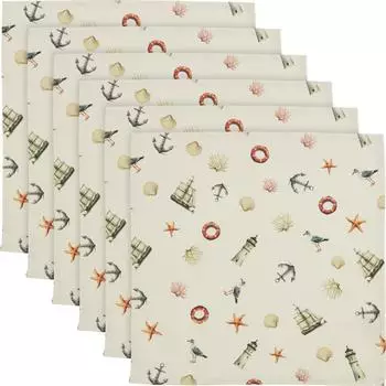 Erwin Müller Serviette im 6er-Pack 40x40 cm bunt