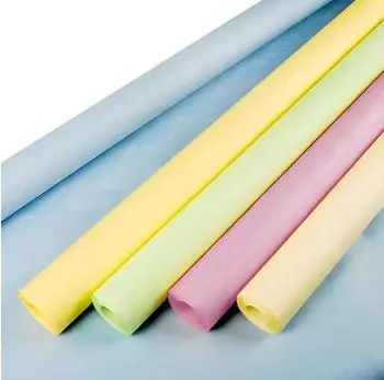 Papstar Papiertischtuch mit Damastpr&auml;gung 8m x 1m, farbig sortiert, 25 St&uuml;ck (12593)