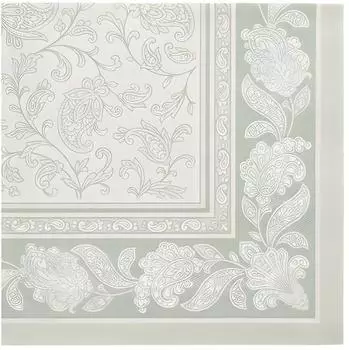 Papstar Servietten "Royal Collection" Ornaments 40x40cm jadegr&uuml;n, 160 St&uuml;ck (37356)