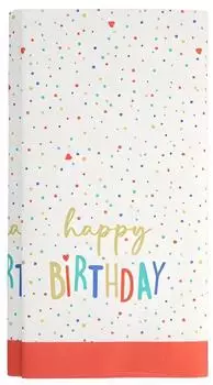 Papstar Tischdecke "Happy Birthday" Papier 120x180cm, 15 Stk (4002911519493)