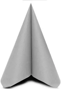 Mank Linclass Basic Airlaid-Serviette silber 40x40cm, 50 Stück