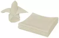 vidaXL Dinner-Servietten 25 Stk Creme 50x50 cm
