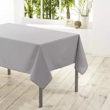Douceur d'Int&eacute;rieur Tischdecke Essentiel rechteckig Polyester einfarbig grau 140x300cm (1720219)