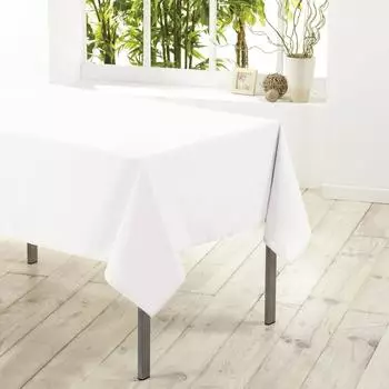Douceur d'Int&eacute;rieur Tischdecke rechteckig 140x300cm, Polyester, einfarbig, wei&szlig; (1720218)