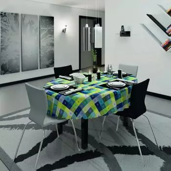 d-c-fix Tischdecke Manhattan Victor 130x160cm, blau