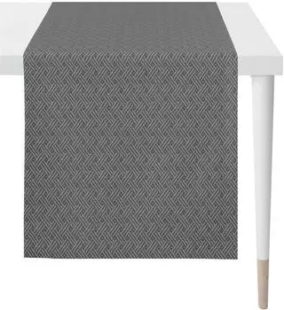 Apelt Match Tischl&auml;ufer, anthrazit, 46x140cm, PVC/Polyester