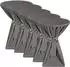 Beautissu Stehtischhusse Ø 60-65cm, anthrazit, 5er-Set