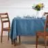 Homescapes Tischdecke 137x137cm, Baumwolle, himmelblau