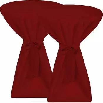 Beautissu Premium Stehtischhusse bordeaux, &Oslash; 60-65cm, 2er-Set (60x145cm)