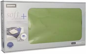 Papstar Soft Selection Plus Mitteldecke olivgr&uuml;n, Vlies, 80x80cm (84919)