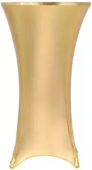 vidaXL Stretch-Tischhusse golden, 80cm, 2er-Set (133562)