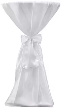 vidaXL Stehtischhusse weiß, 70cm, 2er-Set (241188)