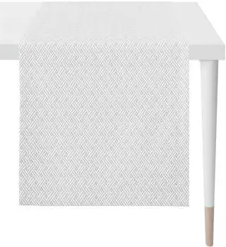Apelt Match Tischl&auml;ufer PVC/Polyester grau 46x140cm