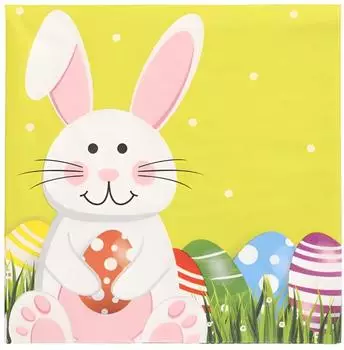 Papstar Servietten "Easter Bunny" 3-lagig 33x33cm, 300 Stück (37001)