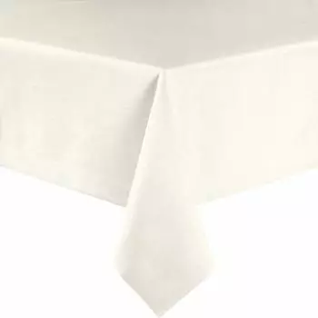 Sander Tischdecke "Loft", fleckabweisend Uni, creme, eckig | 135 x 220 cm