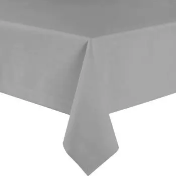 Sander Tischdecke "Loft", fleckabweisend Uni, silber, eckig | 135 x 220 cm