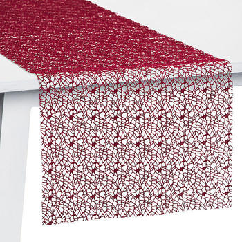 Pichler Textil Network Tischläufer 45 x 140 cm burgund