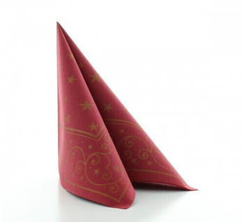 Sovie Home Weihnachtsservietten Liam 40x40cm 50 Stk. bordeaux